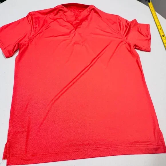 ROBERT GRAHAM LARGE Orange White Dot Print Polo Shirt Knowledge Wisdom Truth. - Picture 7 of 7